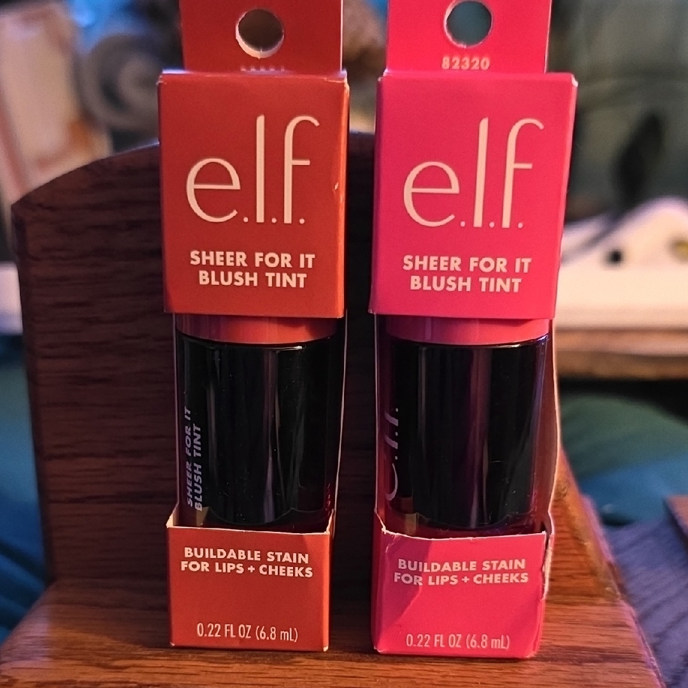 e.l.f. Sheer For It Blush Tint Duo - Coral & Pink- For Lips And Cheeks